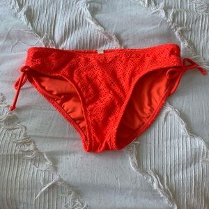 🤗2//$10! Fire orange eyelet lace bikini bottom